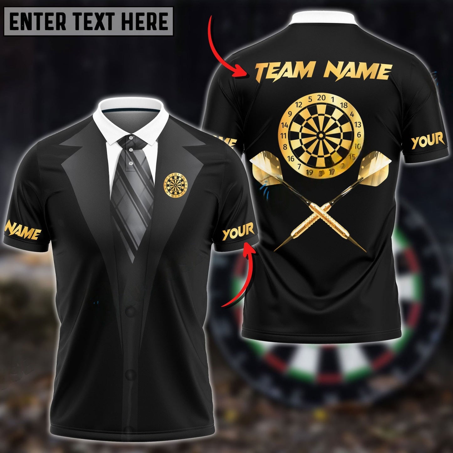 Darts Gentleman Personalized Shirt