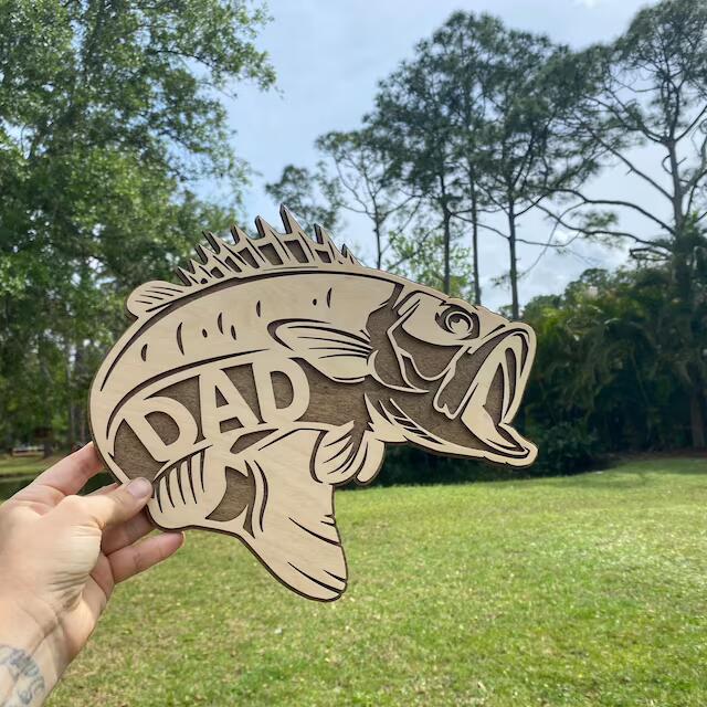 Bass Father's Day sign