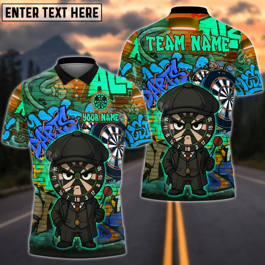 Darts Graffiti By The Order Of Peaky B Personalized Name, Team Name Unisex Shirt (4 Colors)
