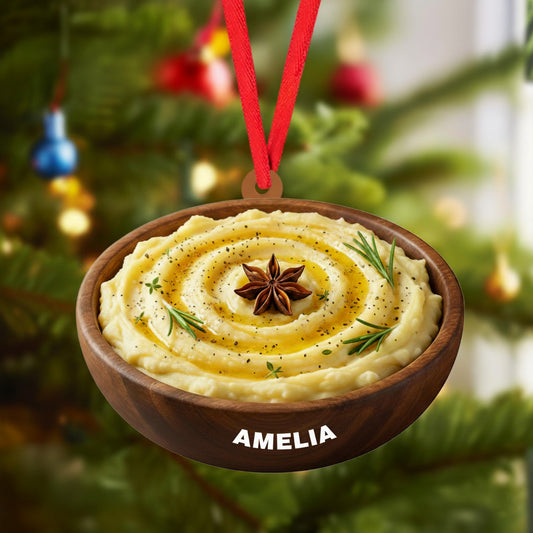 🥒 Funny Pickle Ornament – Custom Name Christmas Jar Decoration for Food Lovers