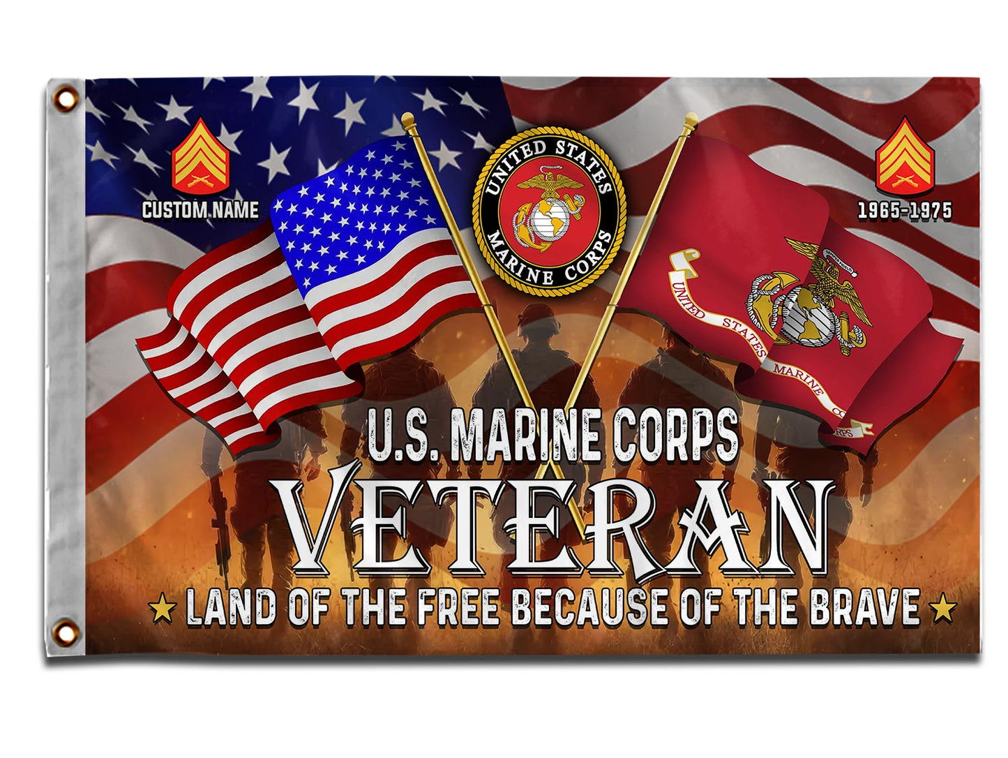 U.S. Marine Corps - Flying Flag