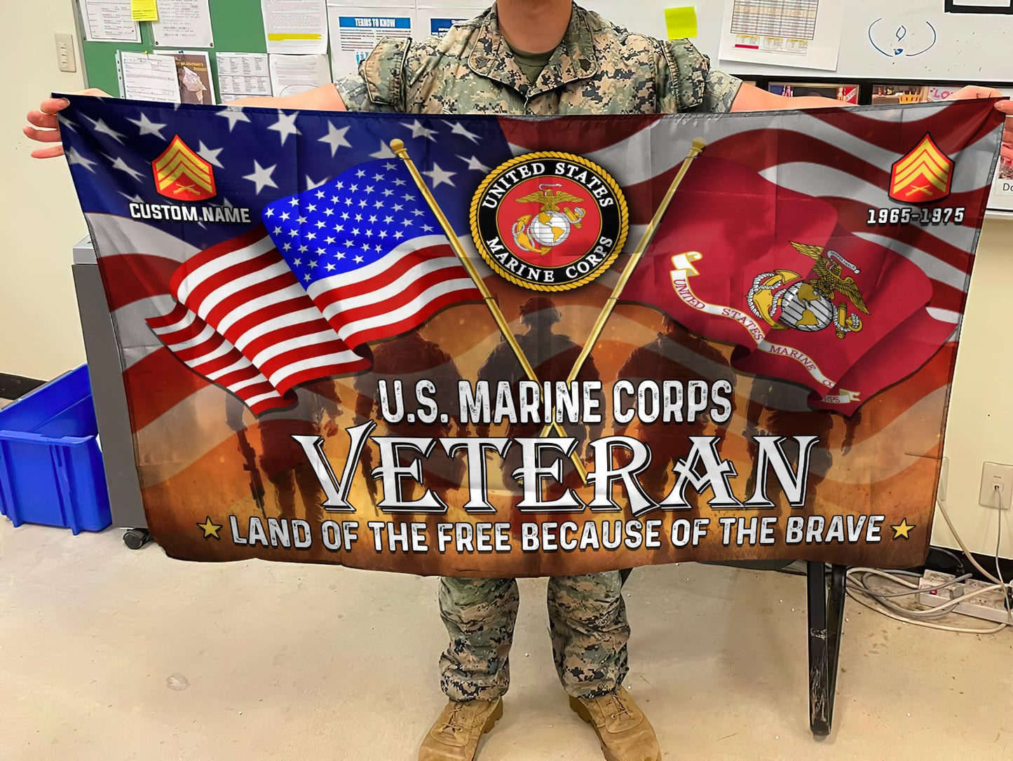 U.S. Marine Corps - Flying Flag