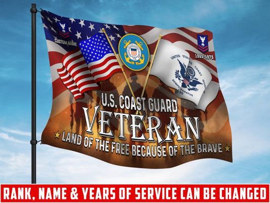 U.S. Coast Guard - Flying Flag