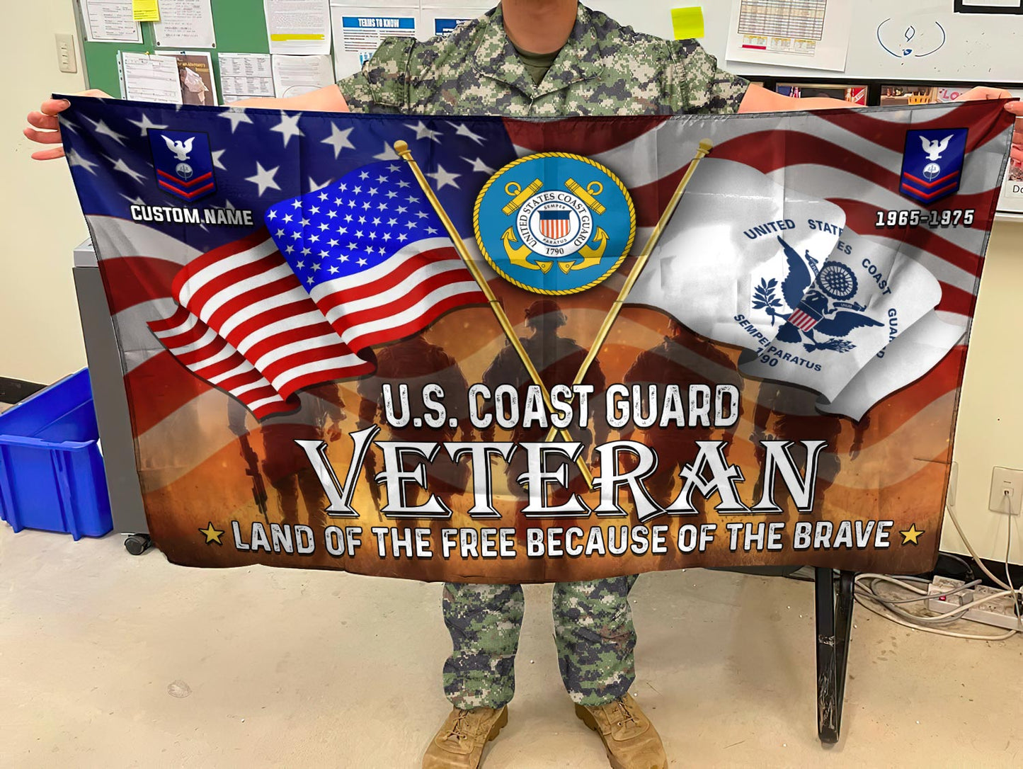 U.S. Coast Guard - Flying Flag