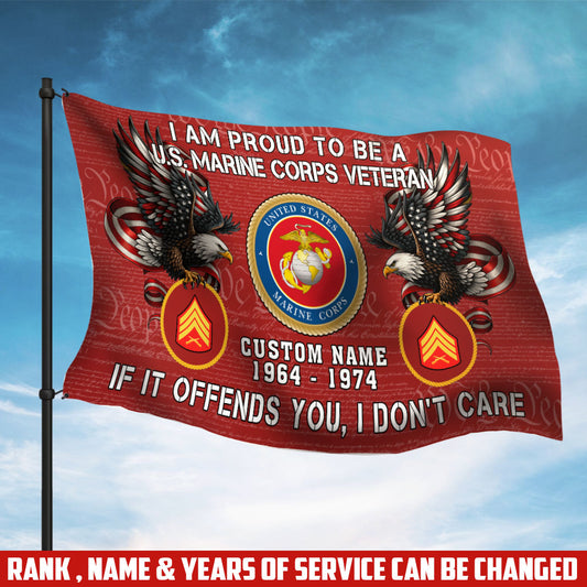 U.S. Marine Corps - Flying Flag
