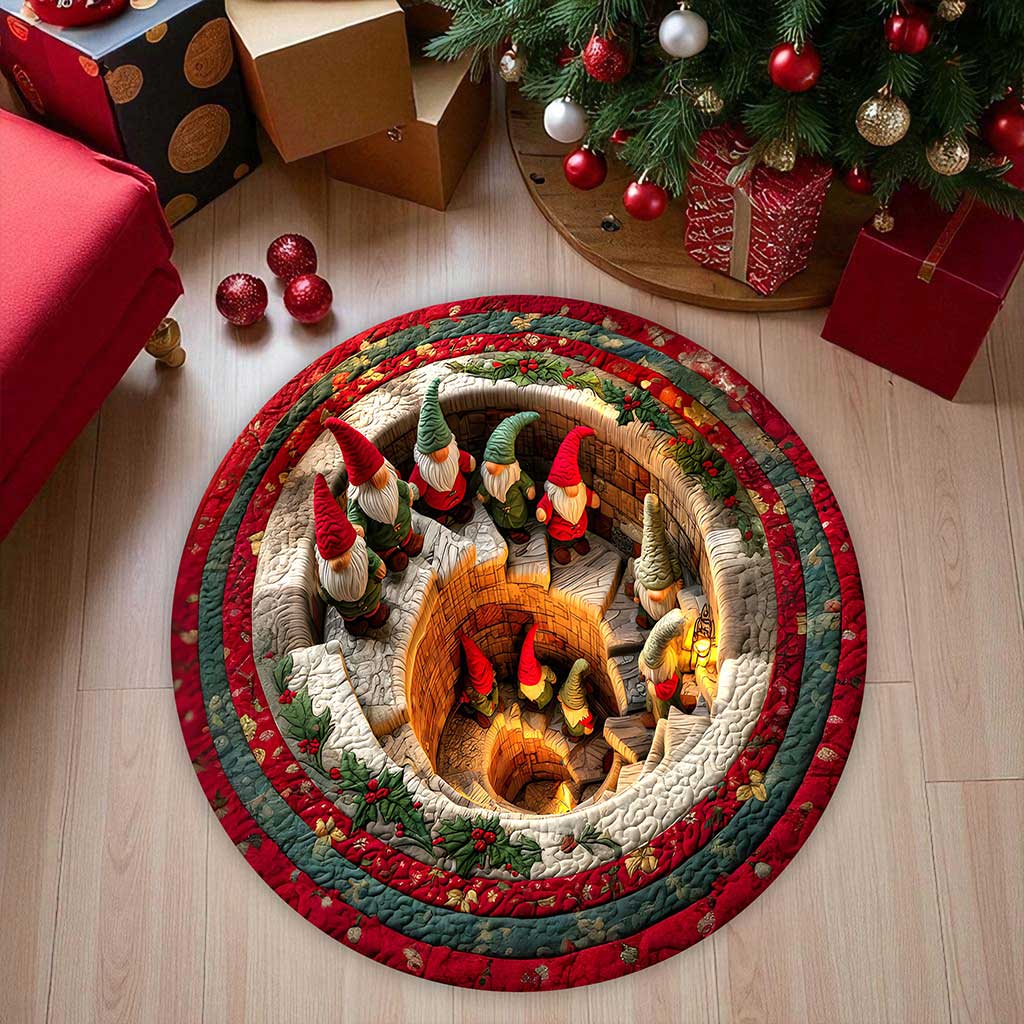 Christmas Gnome 3D Printed Rug