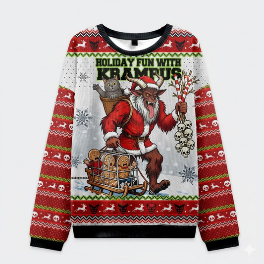 🎄 Holiday Fun With Krampus Ugly Christmas Sweater – Funny Monster Xmas Jumper