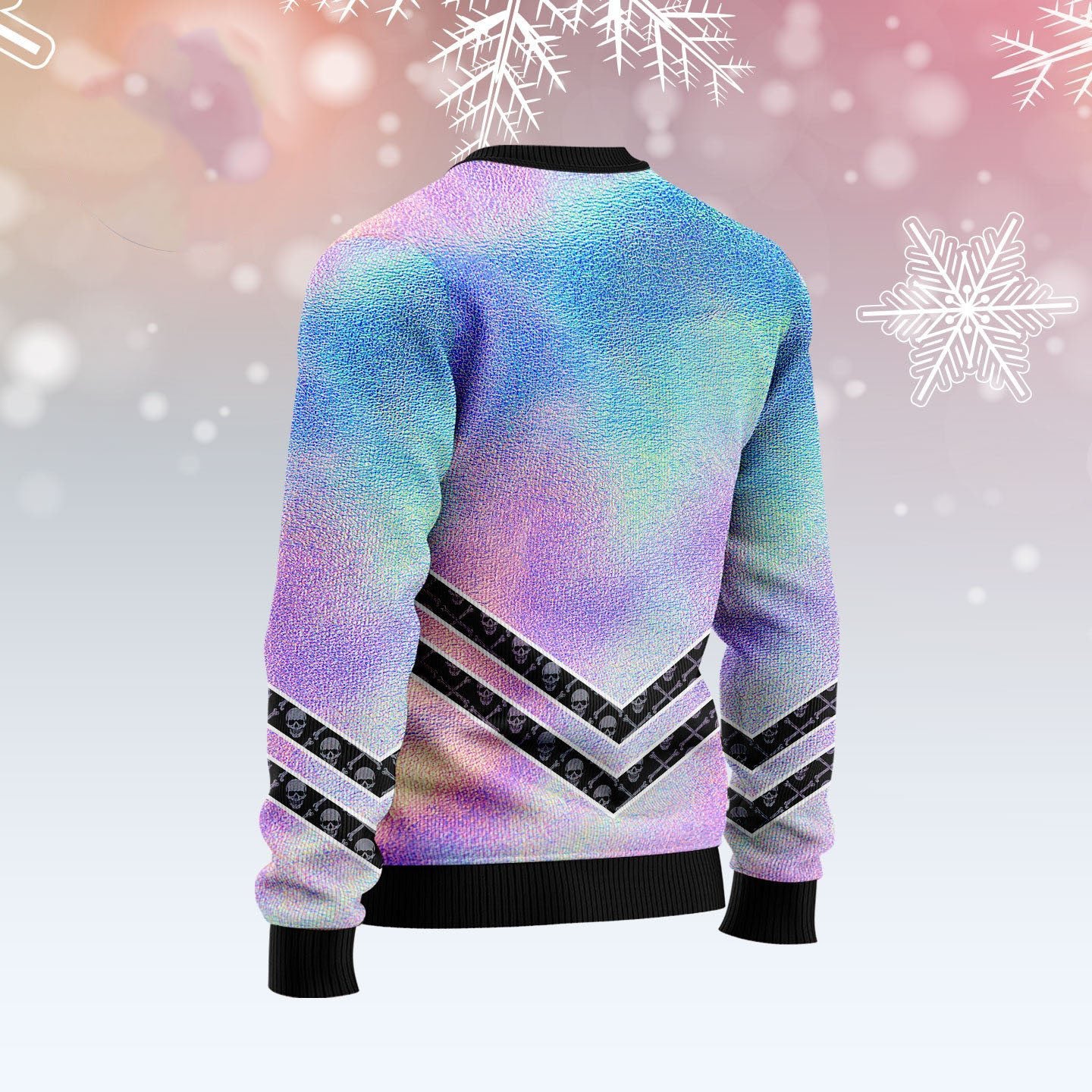 Skull Hologram Ugly Christmas Sweater