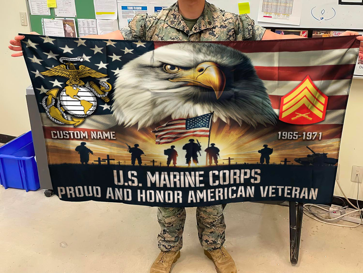 U.S. Marine Corps - Flying Flag