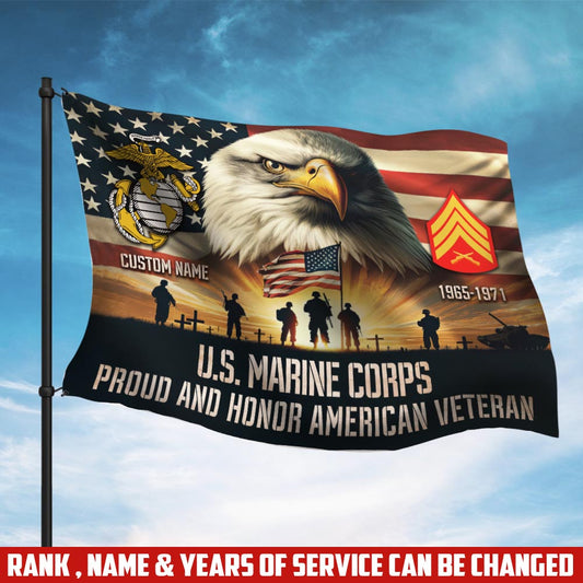 U.S. Marine Corps - Flying Flag