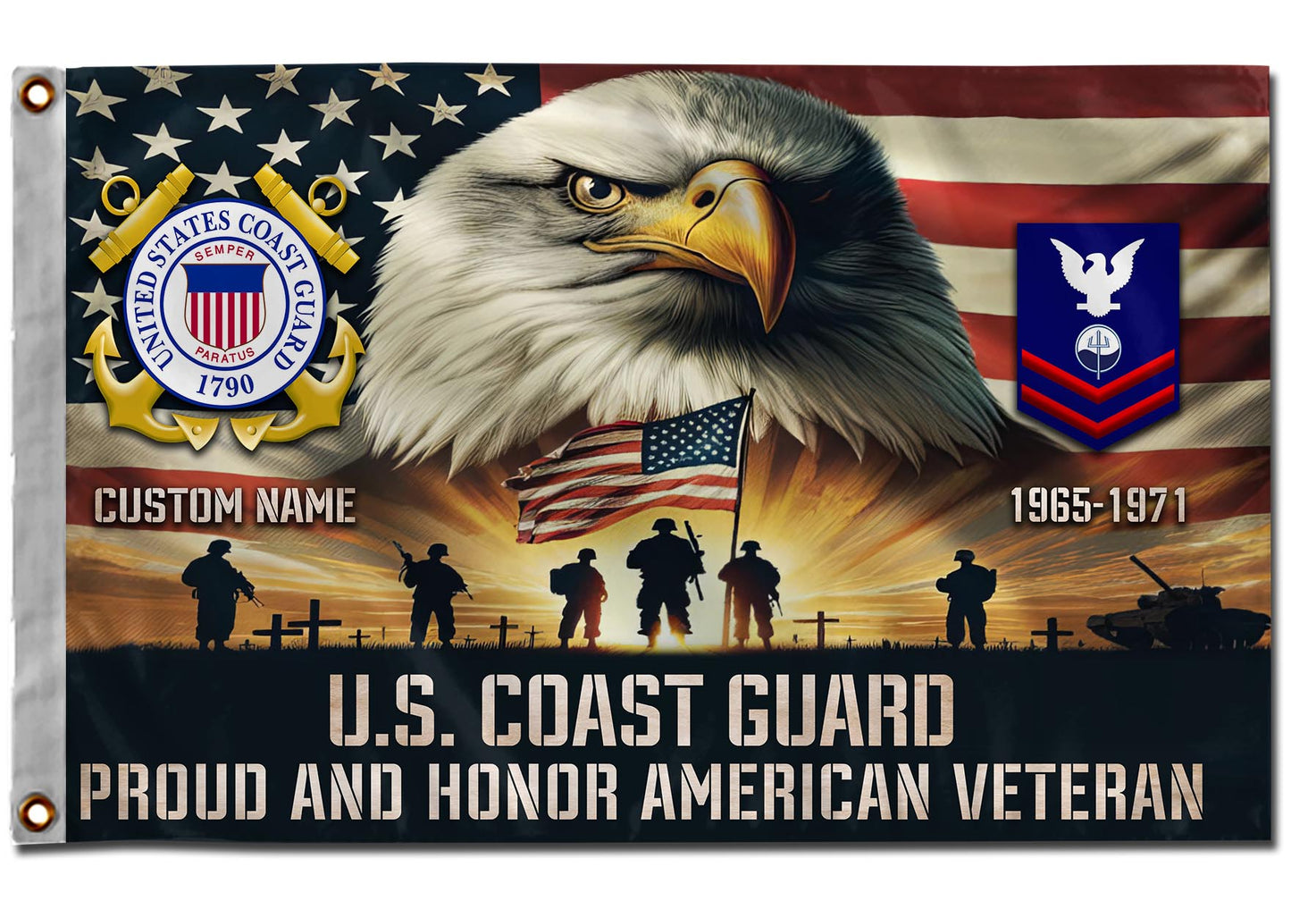 U.S. Coast Guard - Flying Flag