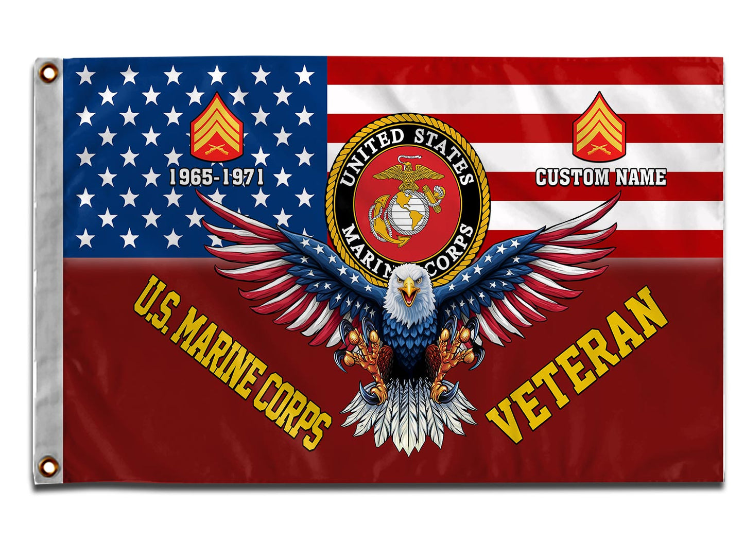 U.S. Marine Corps - Flying Flag