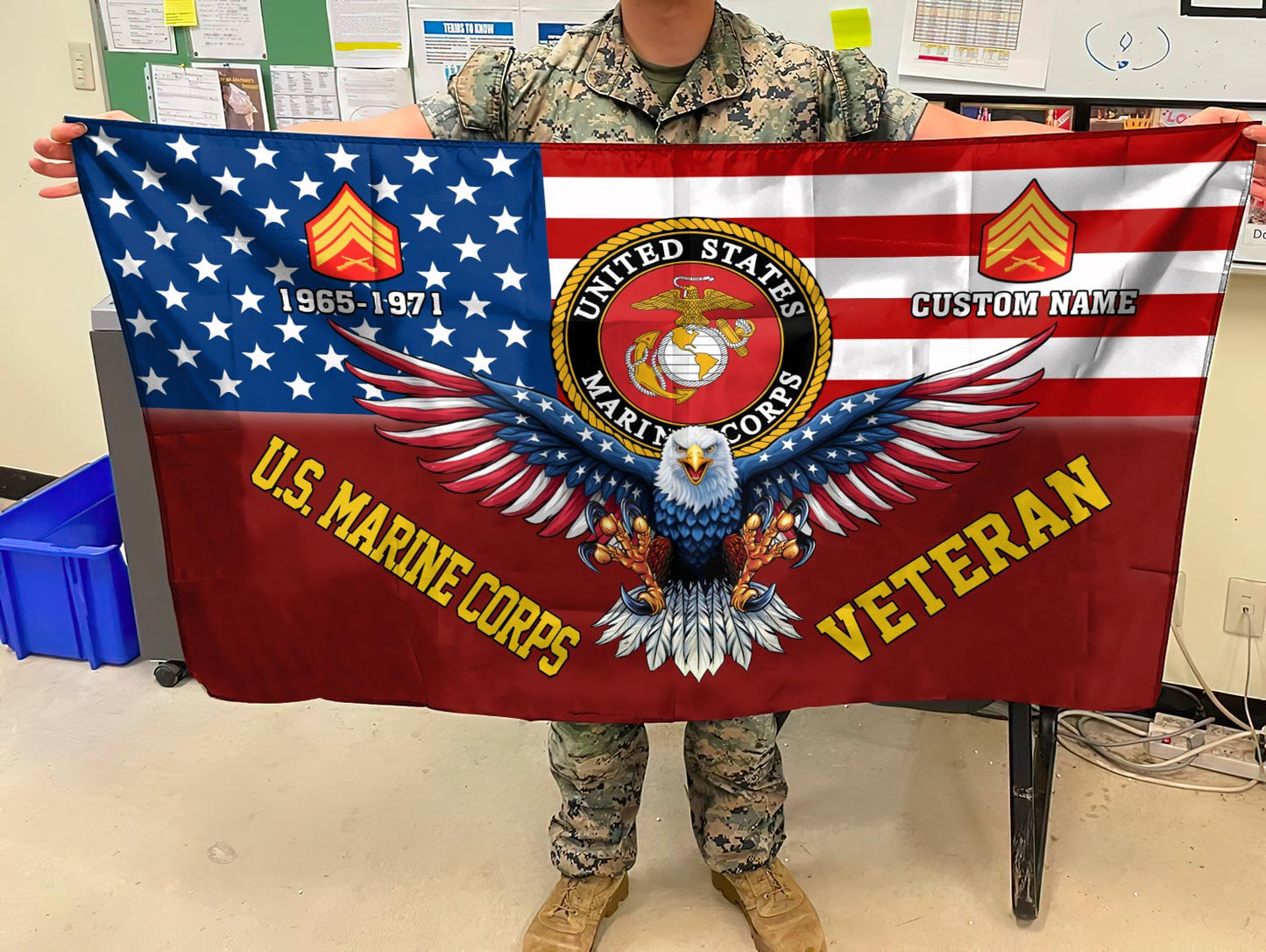 U.S. Marine Corps - Flying Flag