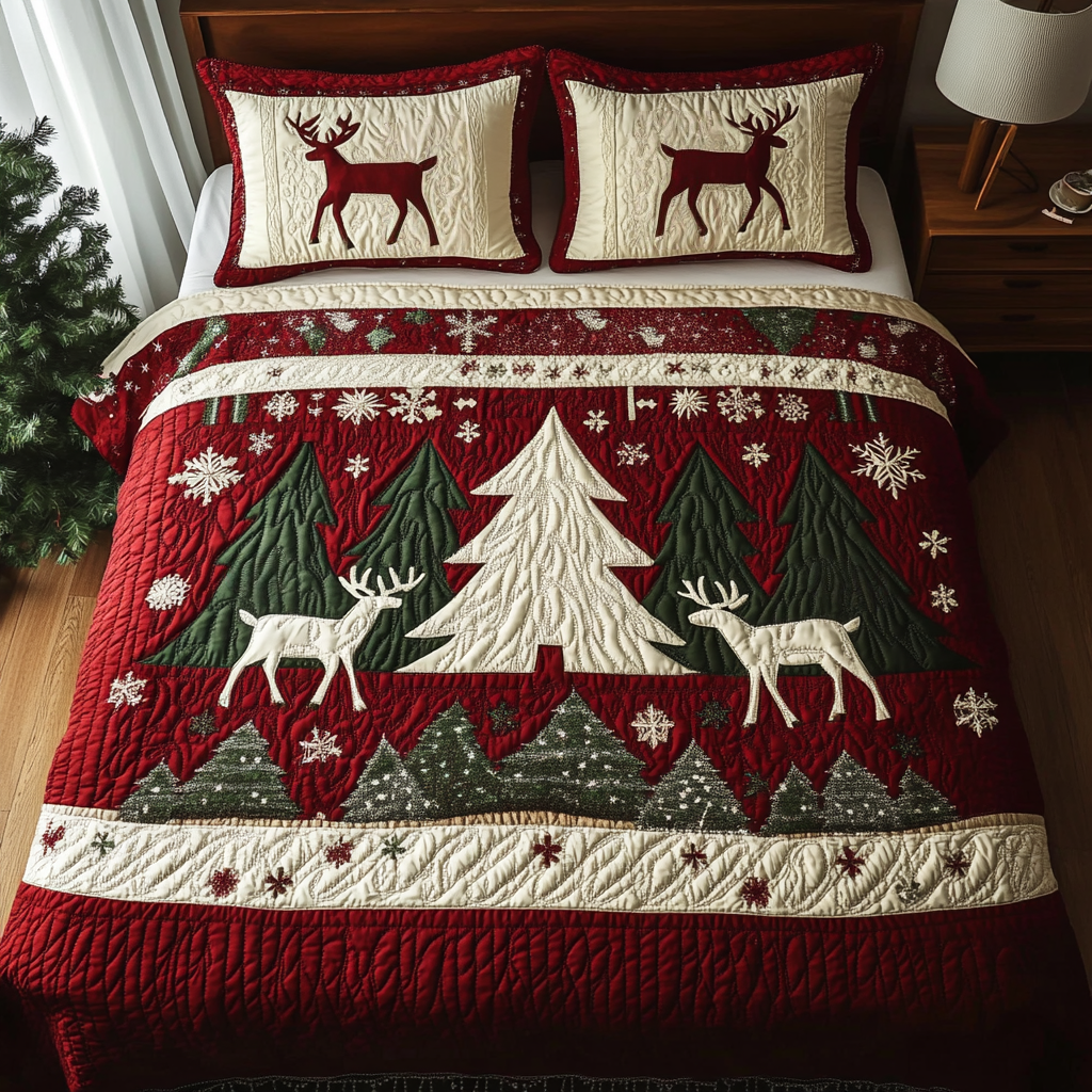 Alpine Cheer 3-Piece Quilted Bedding Set