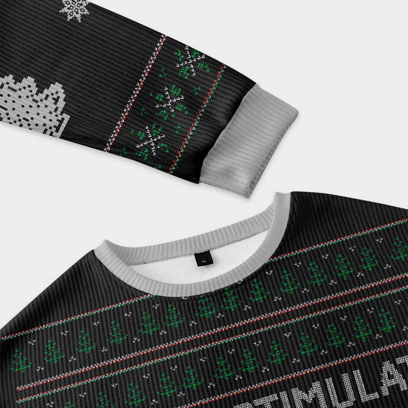 Dead Inside Festive Outside: Christmas Vibes Christmas Ugly Sweatshirt