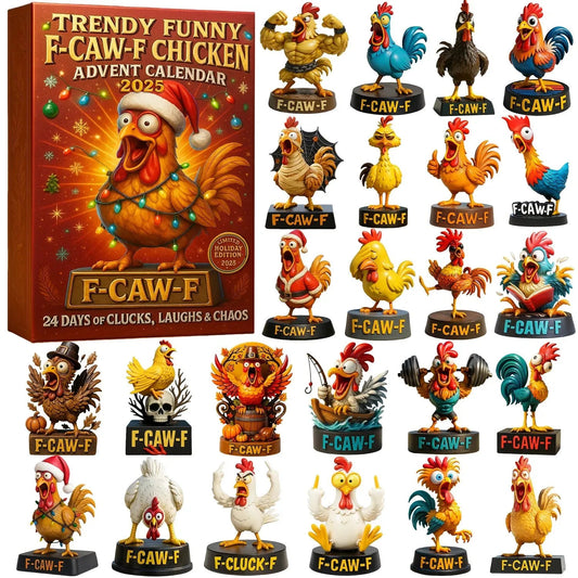 24-Day F-Caw Chicken 3D Figurine Advent Calendar