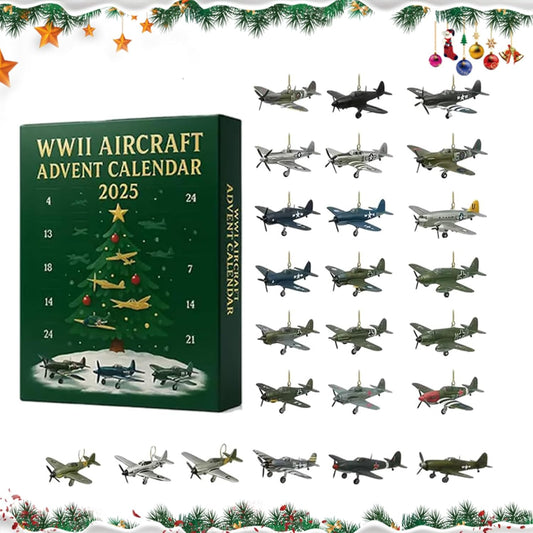 24-Day Aircraft 3D Figurine Advent Calendar