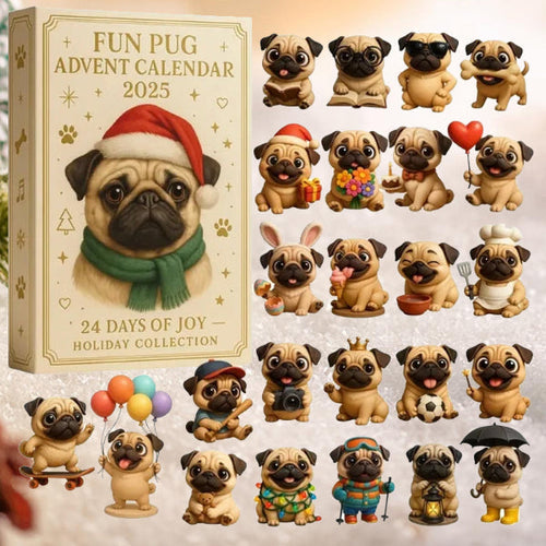Funny Pug Advent Calendar 2025