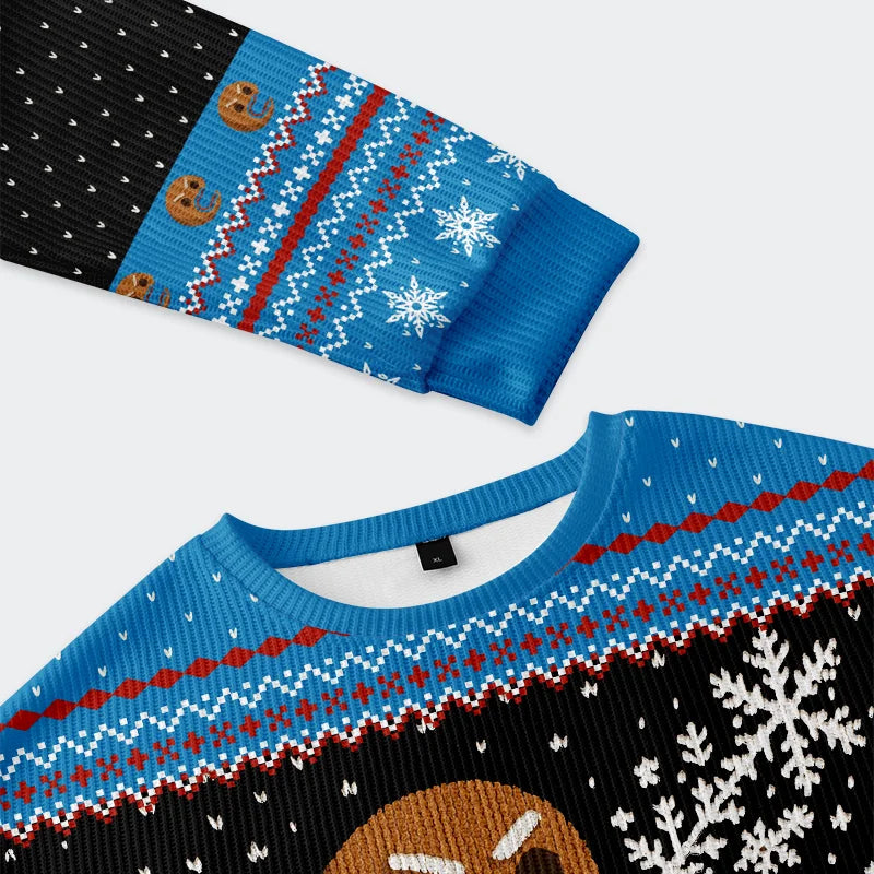 Gingerbread Monster Christmas Ugly Sweatshirt