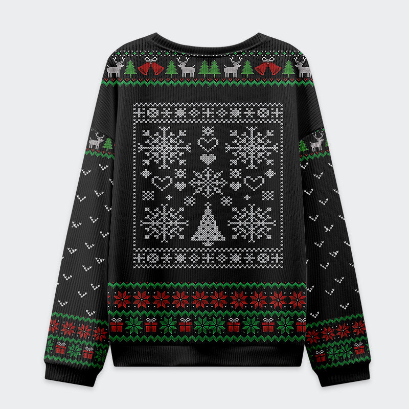 The Cat Is Watching Today Christmas Ugly Sweatshirt