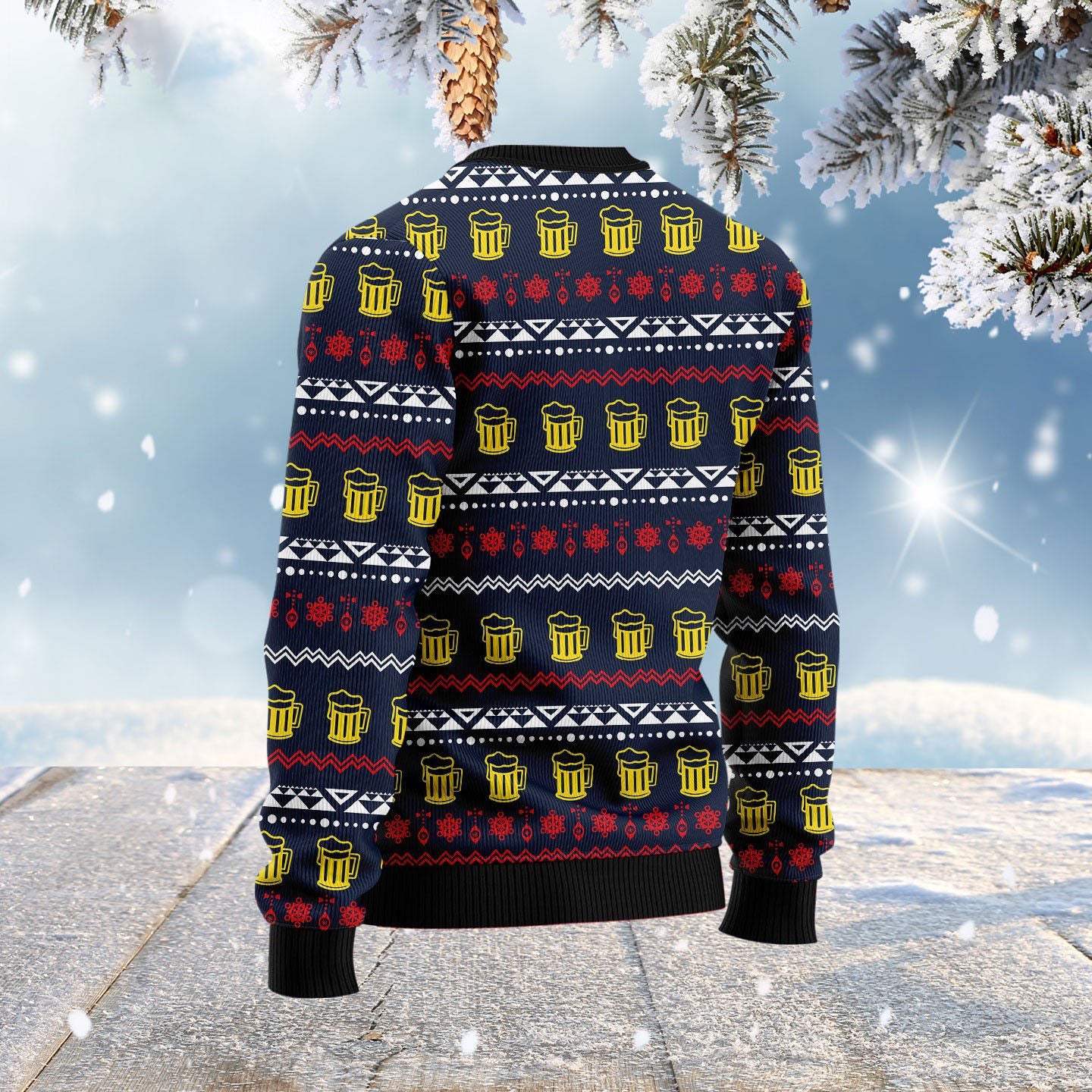 Santa Beerd Ugly Christmas Sweater