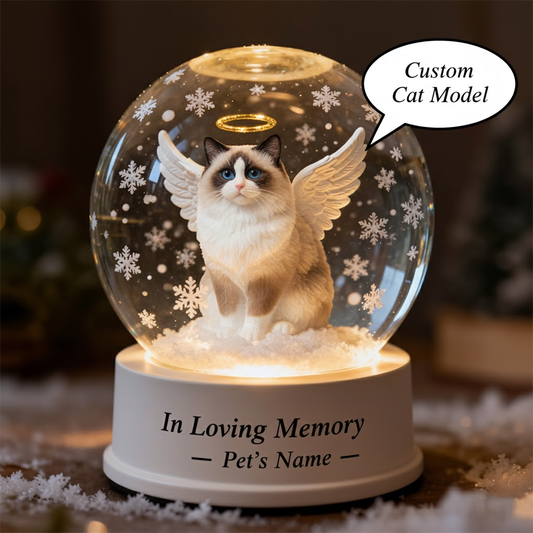 In Memory of Ragdoll – Custom Cat Angel Acrylic Keepsake Gift