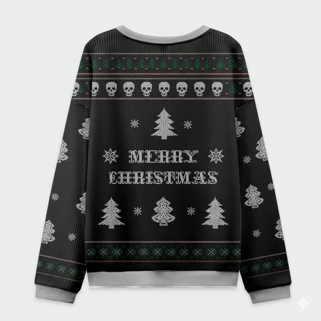 ☠️ When You’re Dead Inside But It’s Christmas Sweater – Dark Humor Holiday Jumper