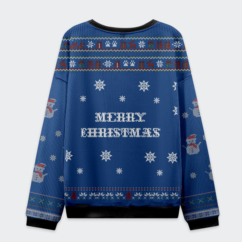 Funny Raccoon First Of All I'm A Delight Christmas Ugly Sweatshirt