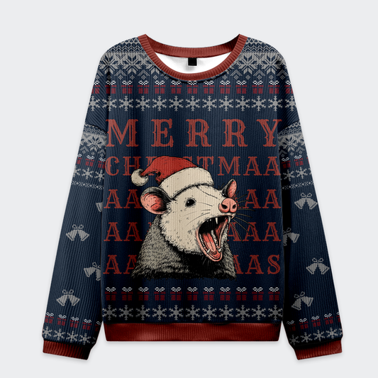 Opossum Holiday Cheer Christmas Ugly Sweatshirt