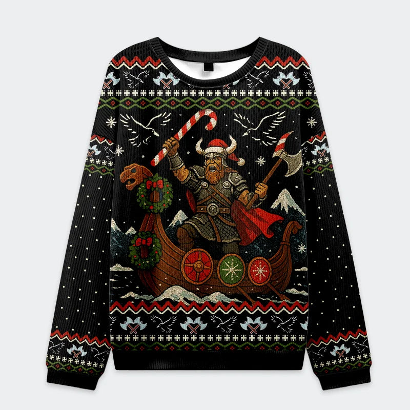 Vikings Celebrate Christmas Ugly Sweatshirt