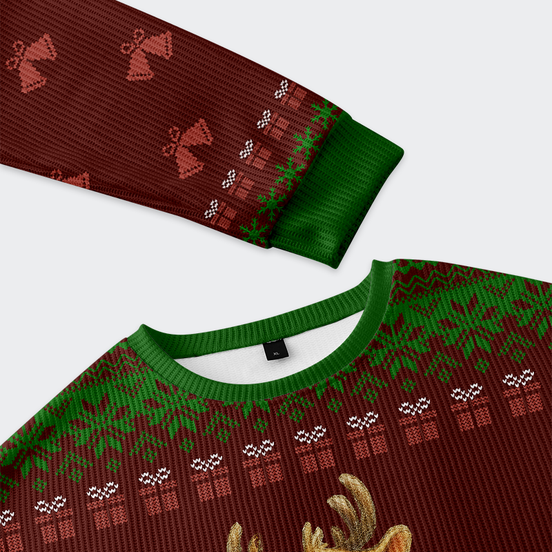 Don't Mess with Rudolph Christmas Ugly Sweatshirt