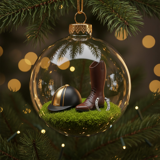 Horse Riding Holiday Ornament