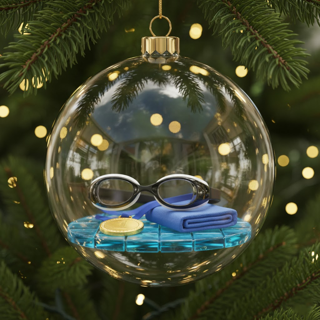 Swimming Holiday Ornament