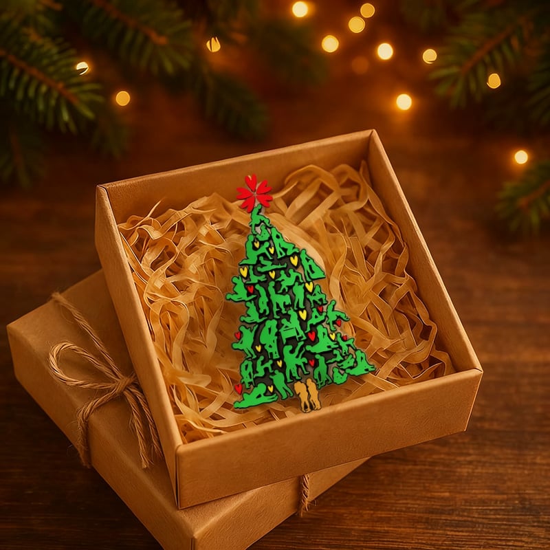 🎄😂“The Naughty Tree” Cheeky Christmas Ornament