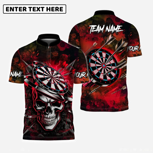 Skull Inferno Darts Custom Polo Team Shirt