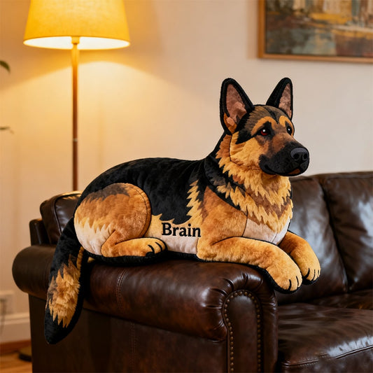 Personalized german shepherd themed companion pillow 1