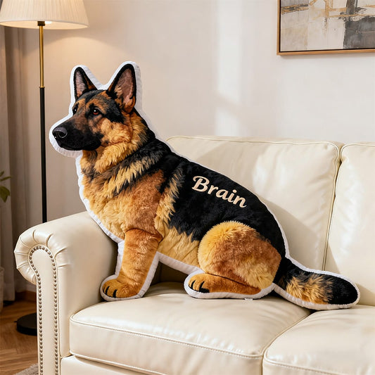 Personalized german shepherd themed companion pillow