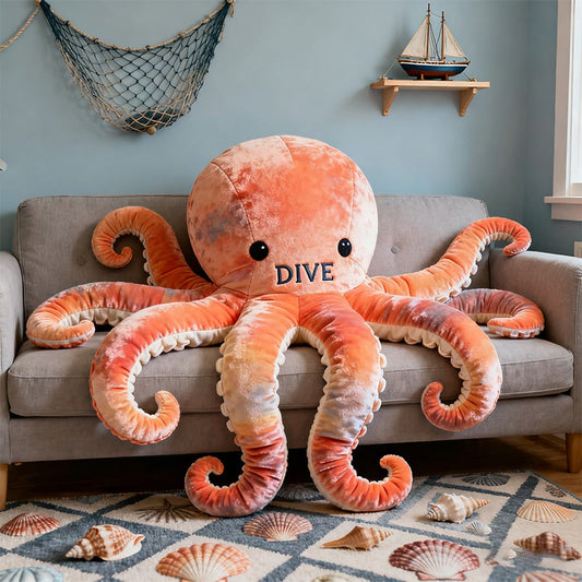 Personalized octopus-themed companion pillow
