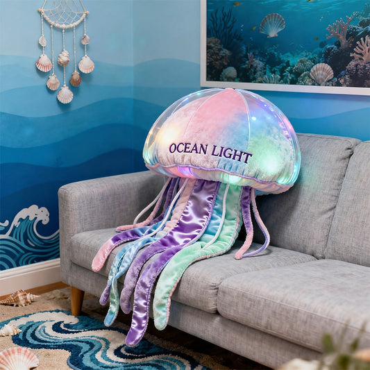 Personalized jellyfish-themed companion pillow