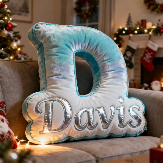 Personalized initial name themed pillow