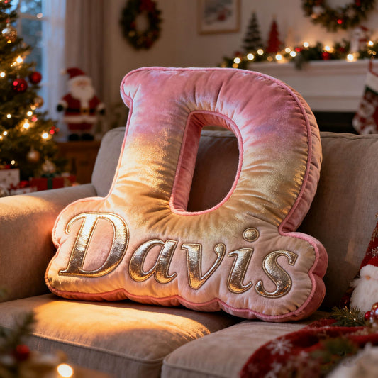Personalized initial name themed pillow