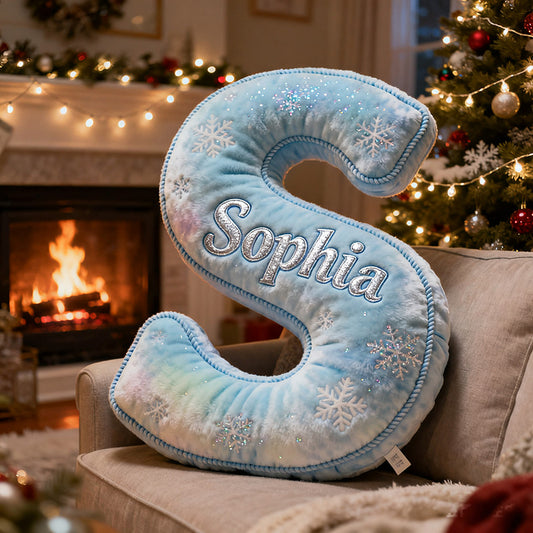 Personalized letter pillow