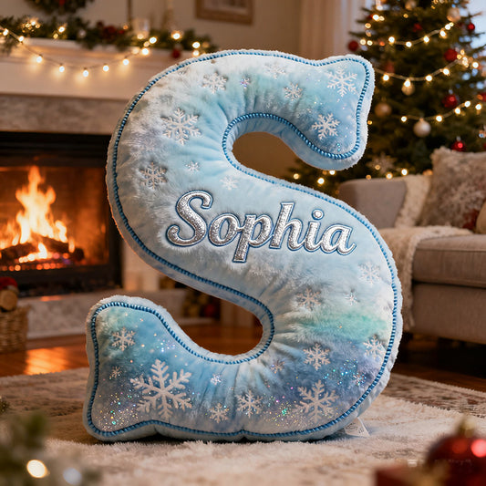 Personalized letter pillow