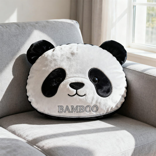 Personalized panda big head shaped pillow
