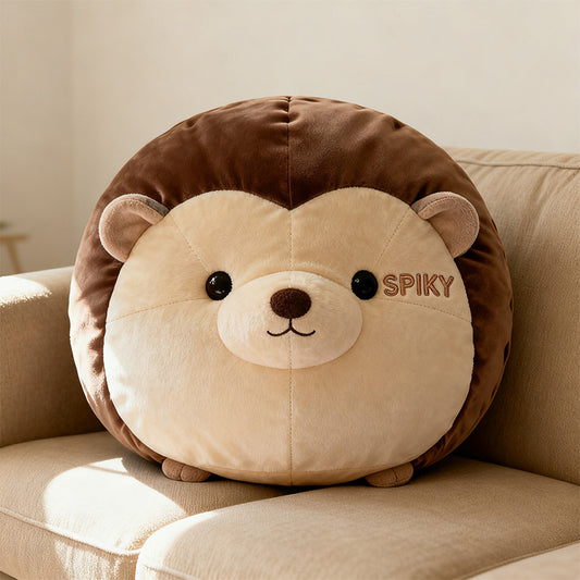 Personalized hedgehog big head shaped pillow