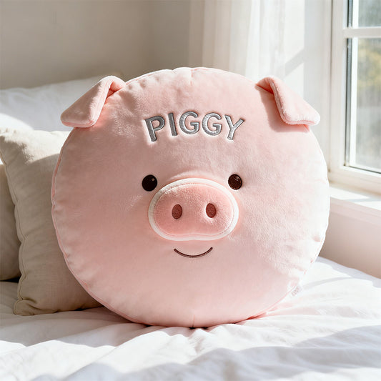 Personalized piggy big head shaped pillow