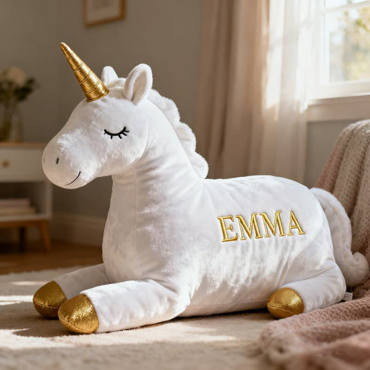 Personalized Unicorn Plush Pillow