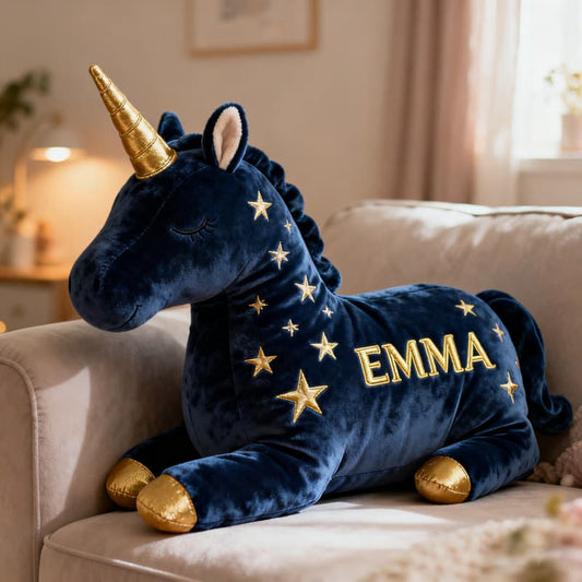 Personalized Unicorn Plush Pillow