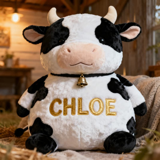 Personalized Cow Plush Pillow