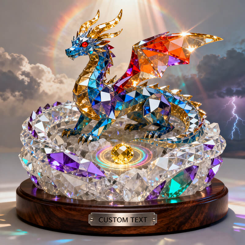 Personalized stained glass sky dragon's nest themed